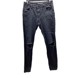 Blue Age Size 9 Black Distressed Skinny Jeans. Preloved